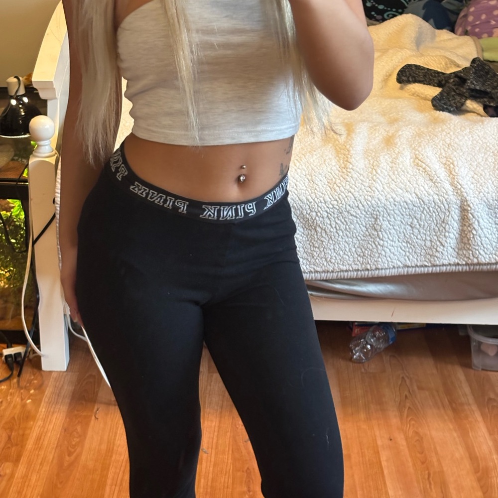 PINK Victoria's Secret Black Leggings